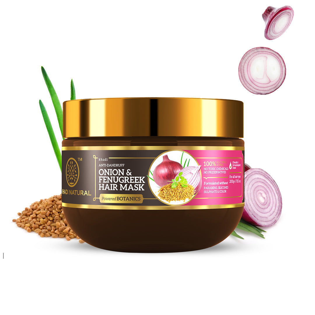 Onion & Fenugreek Hair Mask – SLS, Paraben & Color Free 200gm