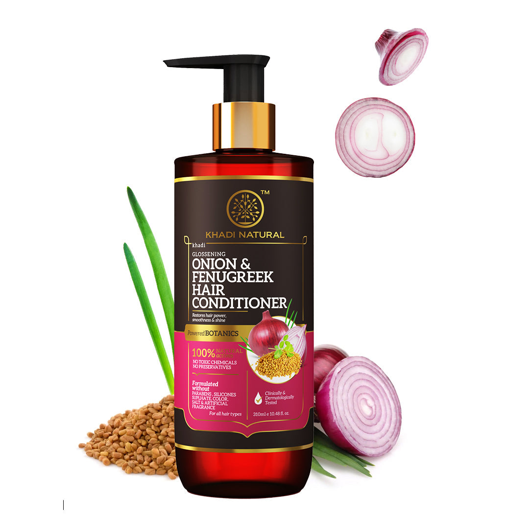 Onion & Fenugreek Hair Conditioner - Paraben, Silicones, Sulphate, Color, Salt & Artificial Fragrance Free 310ml