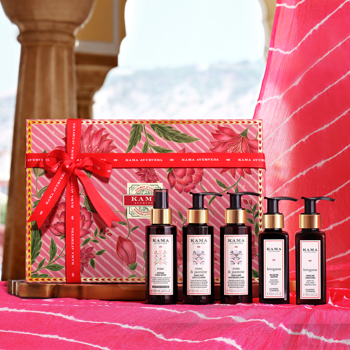 【KAMA】Head to Toe Glow Renewal Ritual｜ヘッド トゥ トゥ リチュアル（髪と体の 5 点ギフトセット・各 100ml）