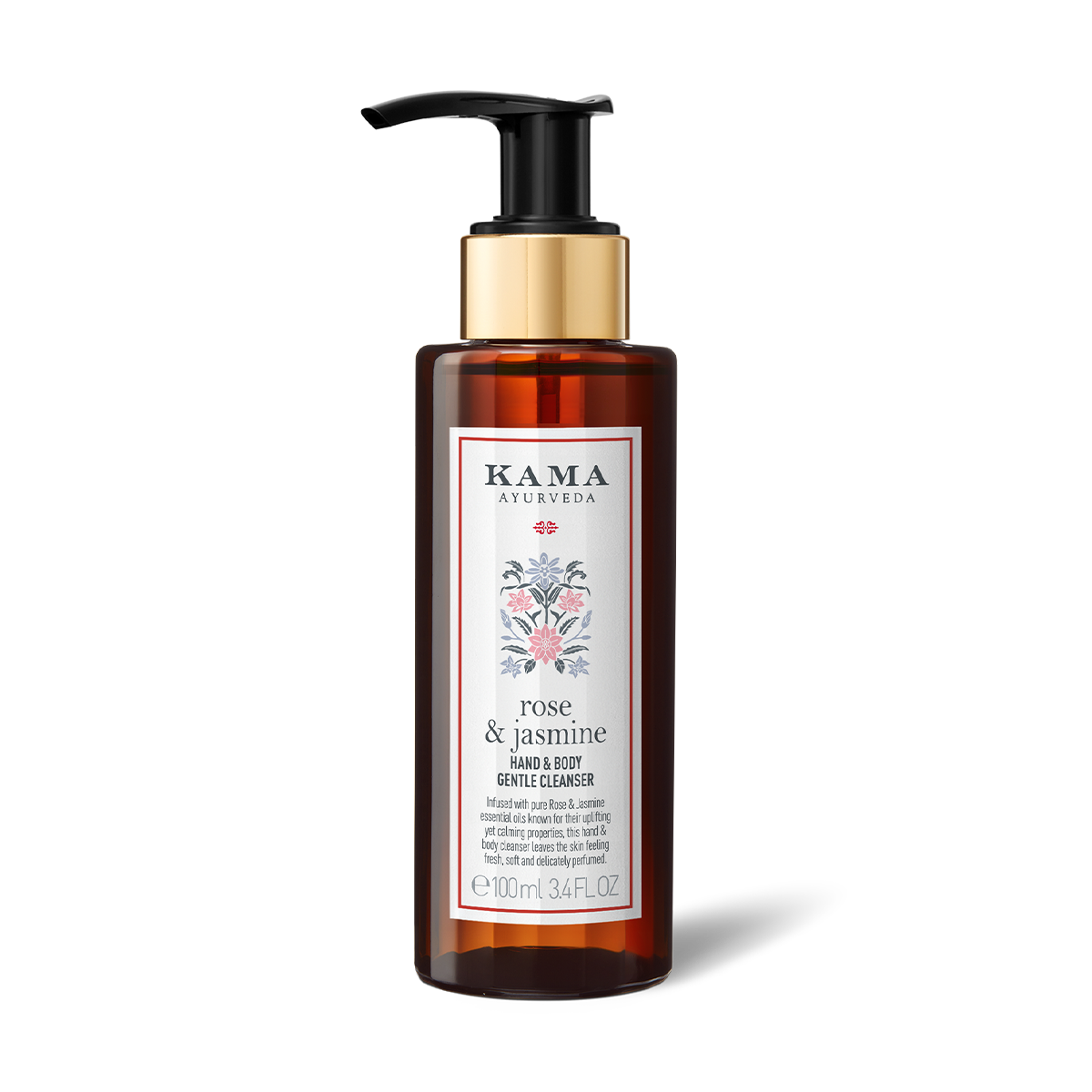 【Kama Ayurveda】 Rose & Jasmine Moisturising Hand and Body Cleanser｜ローズ＆ジャスミン モイスチャライジング ハンド＆ボディクレンザー｜100ml
