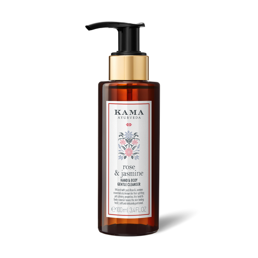 【Kama Ayurveda】 Rose & Jasmine Moisturising Hand and Body Cleanser｜ローズ＆ジャスミン モイスチャライジング ハンド＆ボディクレンザー｜100ml