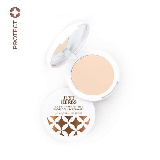 Oil Control Radiance Boost Compact Powder with Sandalwood & Rice Starch