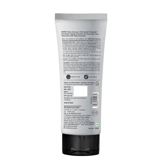 Men Charcoal Niacinamide Face Wash 150 ML