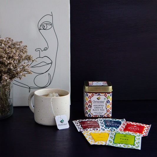 5 Assorted Black & Green Teas - 15 Teabags 15teabags