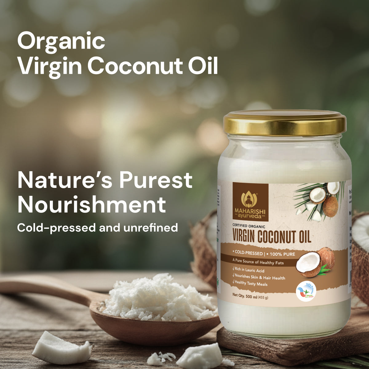 Virgin Coconut Oil Benefits for Skin and Hair | Cold Pressed Oil