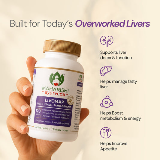 【Maharishi Ayurveda】 Maharishi Ayurveda Livomap Tablets – Liver Health & Cleansing Support｜リヴォマップ タブレット｜100Tablets
