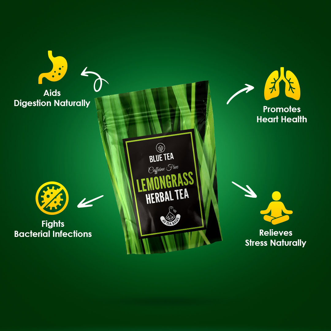 Lemongrass Herbal Tea - 60 Tea Bags 60 Tea Bags