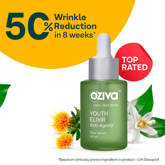 【OZiva】 Anti Aging Face Serum for Wrinkle Reduction 30 ml｜アンチエイジング フェイスセラム 30ml｜30 ml