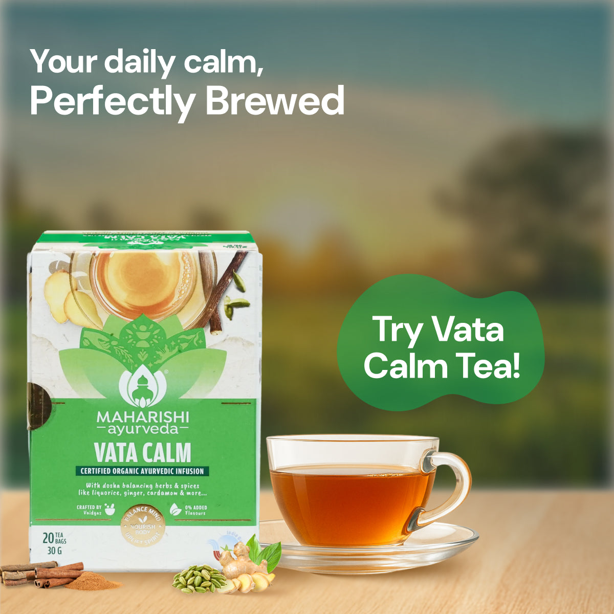 Vata Calm Tea | Maharishi Ayurveda Vata Balancing Blend