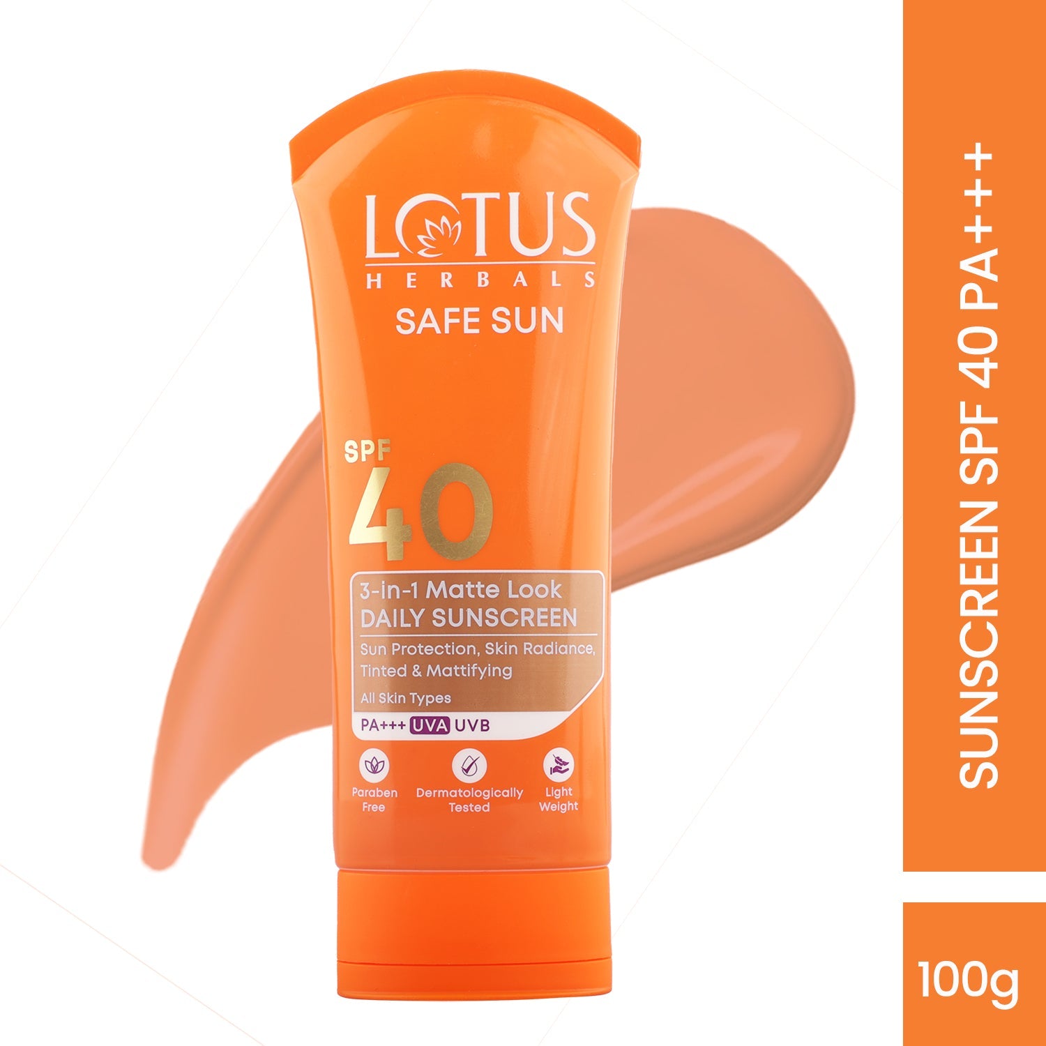 Safe Sun 3 In 1 Matte-Look Daily Sunscreen SPF 40 PA+++ 50g