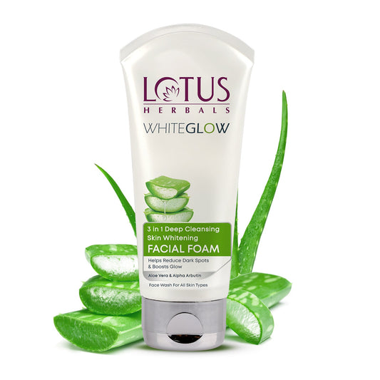 WhiteGlow 3 In 1 Deep Cleansing Skin Brightening Facial Foam | 100g Pack of 2