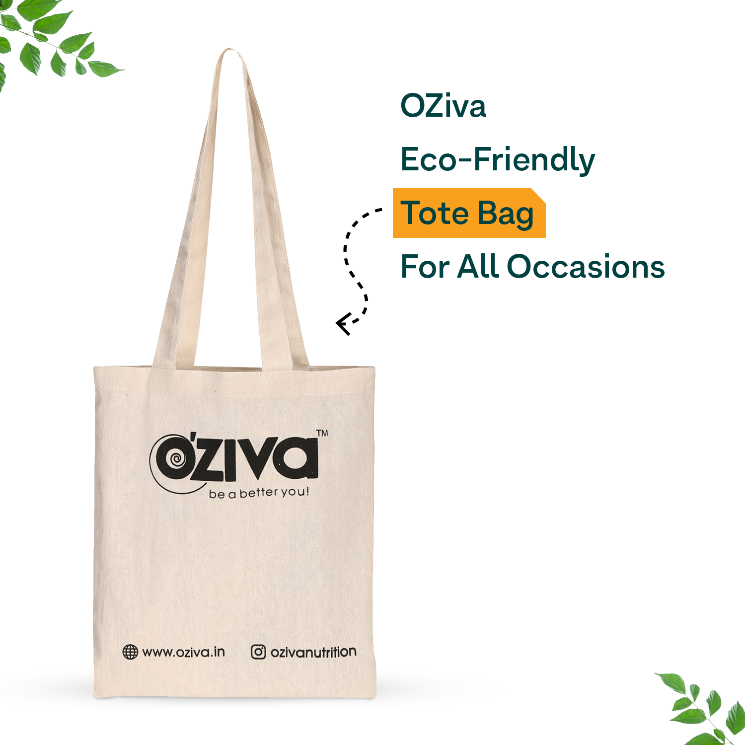 Ecofriendly Canvas Tote Bag, Beige