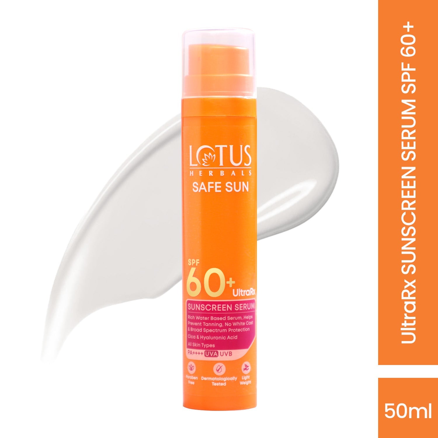 Safe Sun UltraRX Sunscreen Serum SPF 60 PA++++ 50ml