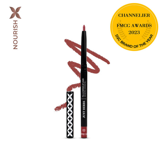 【Just Herbs】 Fill & Define Lip Liner with Shea Butter and Coconut Oil 03 Coffee Date
