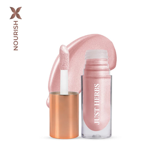 【Just Herbs】 Glaze Nectar Liquid Highlighter with Shea Butter and Aloe Vera 03 Pink Nectar
