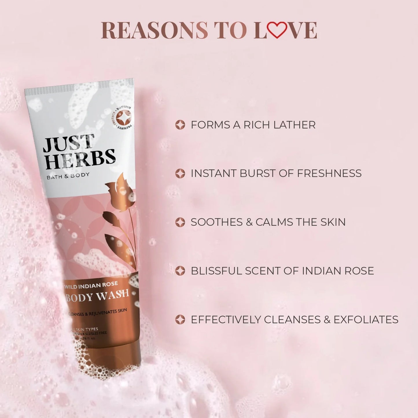 Wild Indian Rose Body Wash 200 ml 200ml