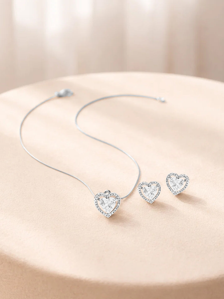 Glittering Hearts Pendant Set & Perfume Gift Box フリーサイズ