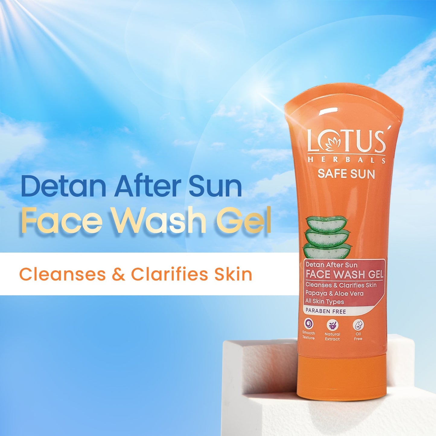 Safe Sun DeTAN Face Wash Gel 100 g
