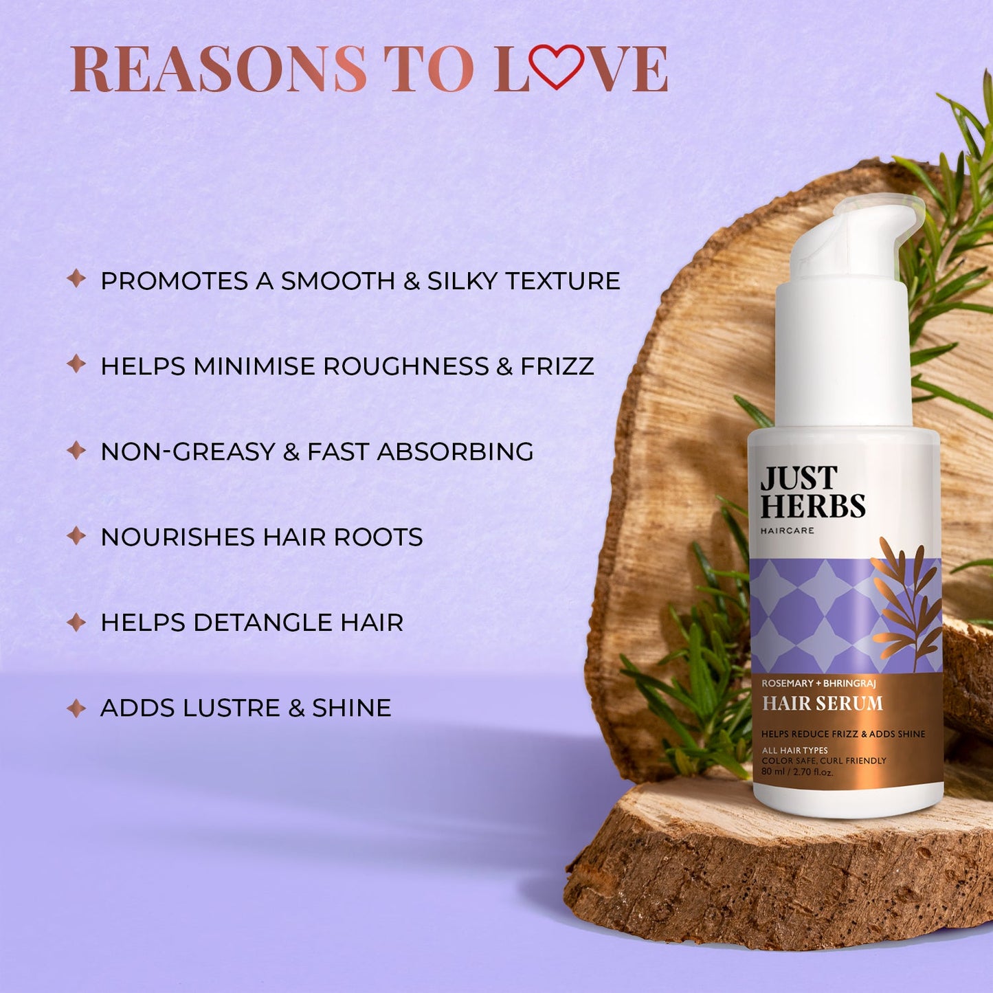 Hair Serum with Rosemary and Bhringraj 80ml