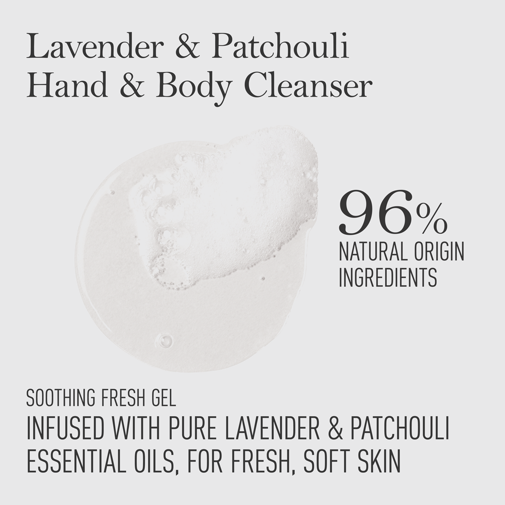 Lavender & Patchouli Hand & Body Cleanser 200ml