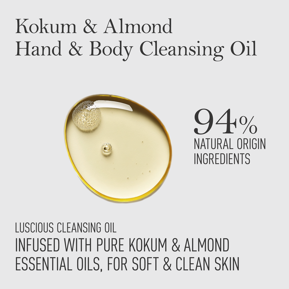 Kokum Almond Hand & Body Nourishing Cleansing Oil 200ml
