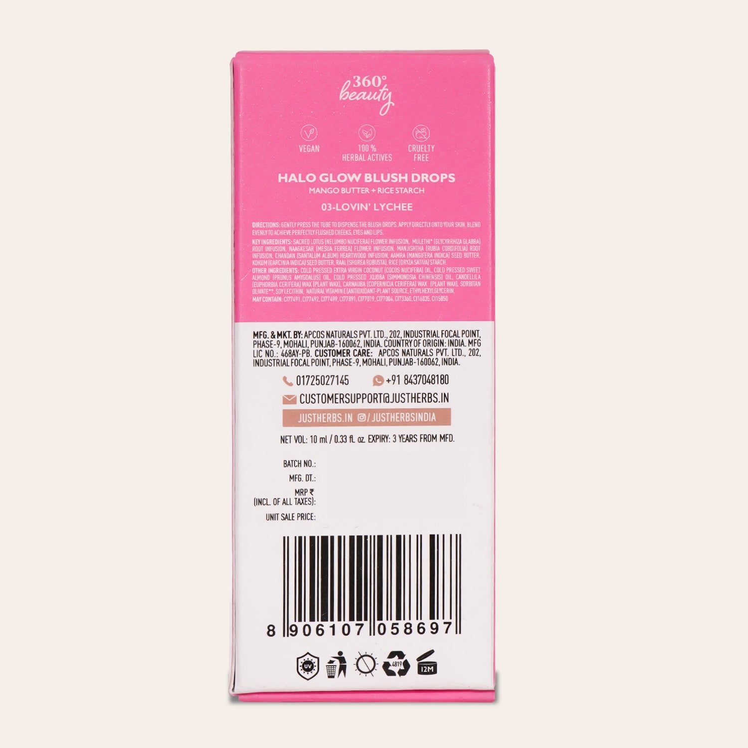 Halo Glow Blush Drops with Mango Butter and Rice Starch