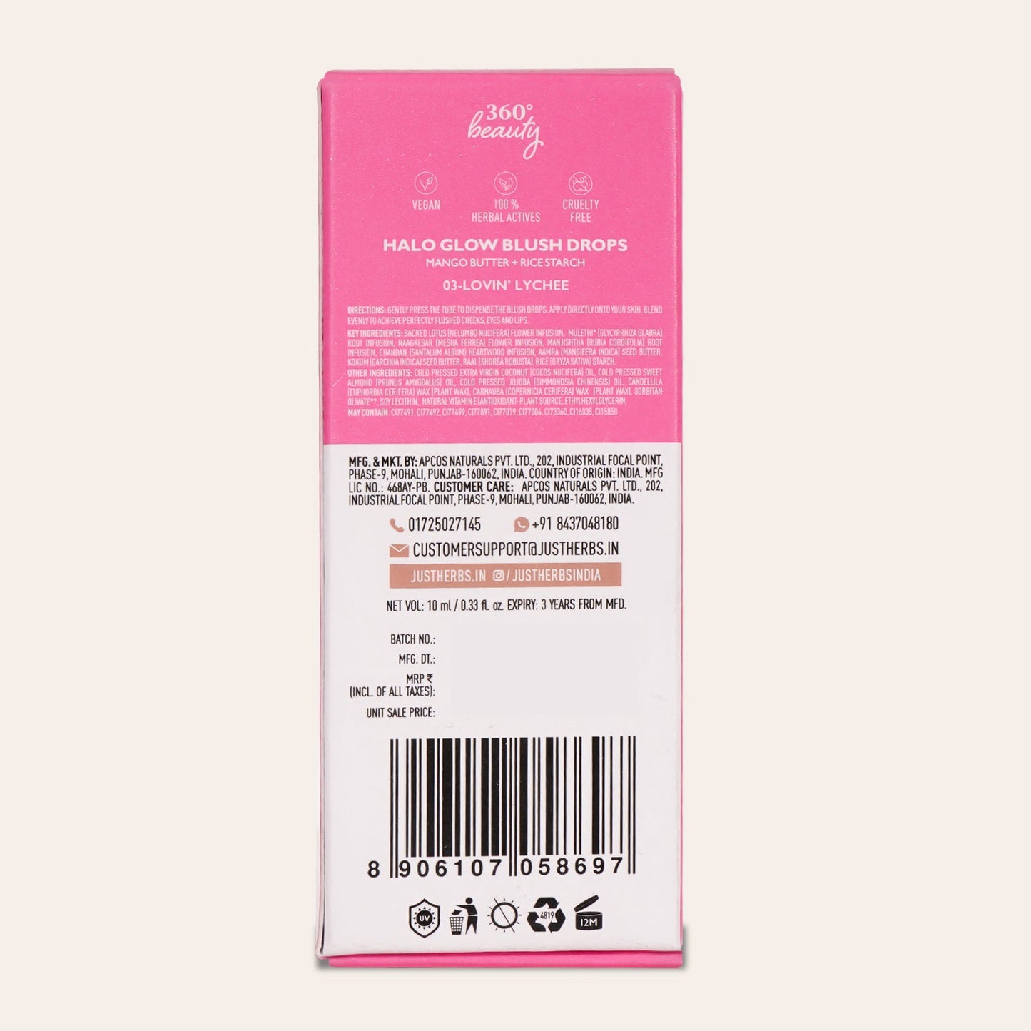 Halo Glow Blush Drops with Mango Butter and Rice Starch