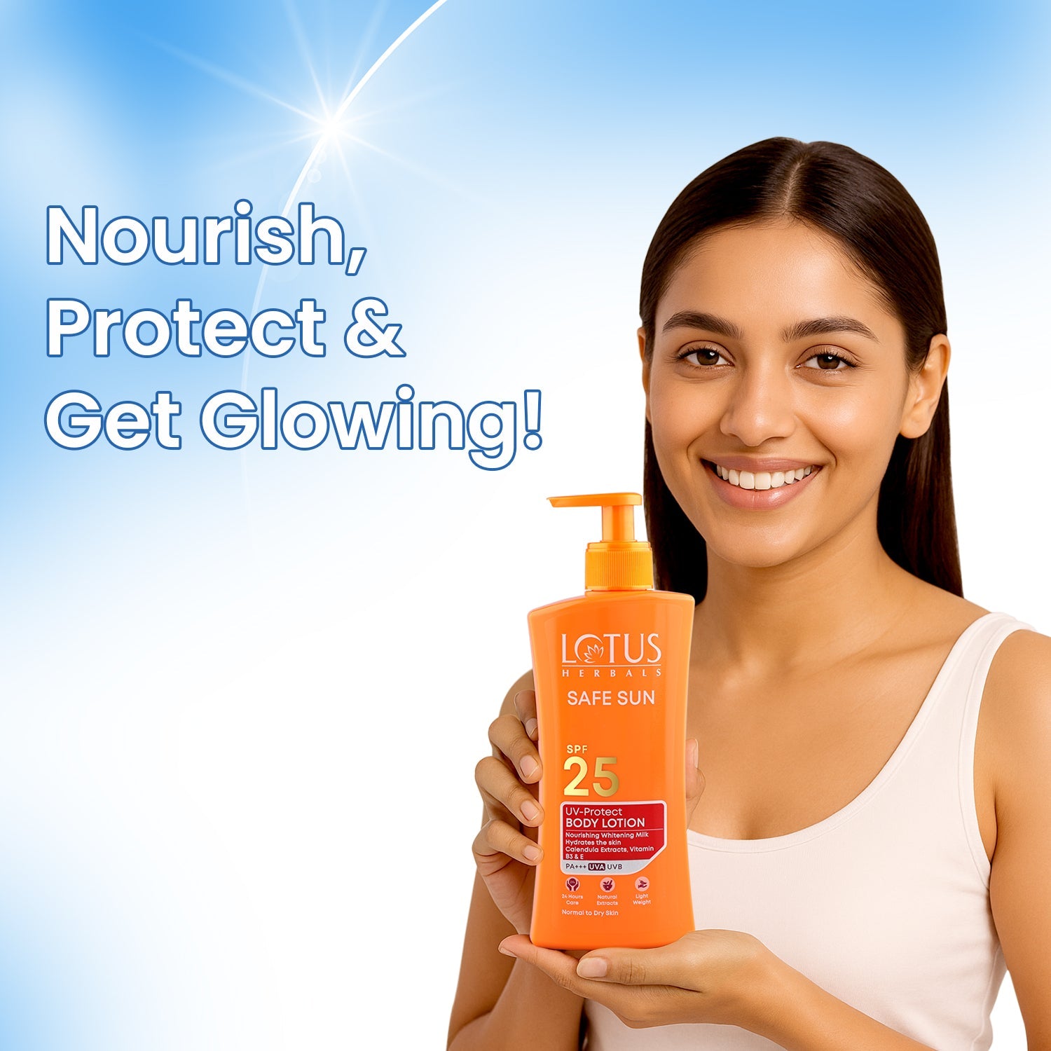 Safe Sun UV Protect Body Lotion SPF 25 PA+++ 250 ml