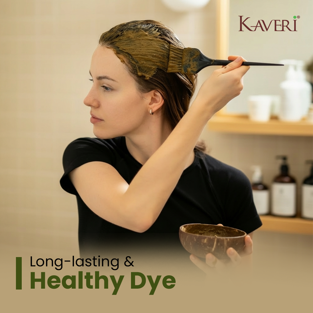 Kaveri Triple Sifted Mehendi Powder 100% Natural Henna Powder for Hair, Hands & Feet 500g