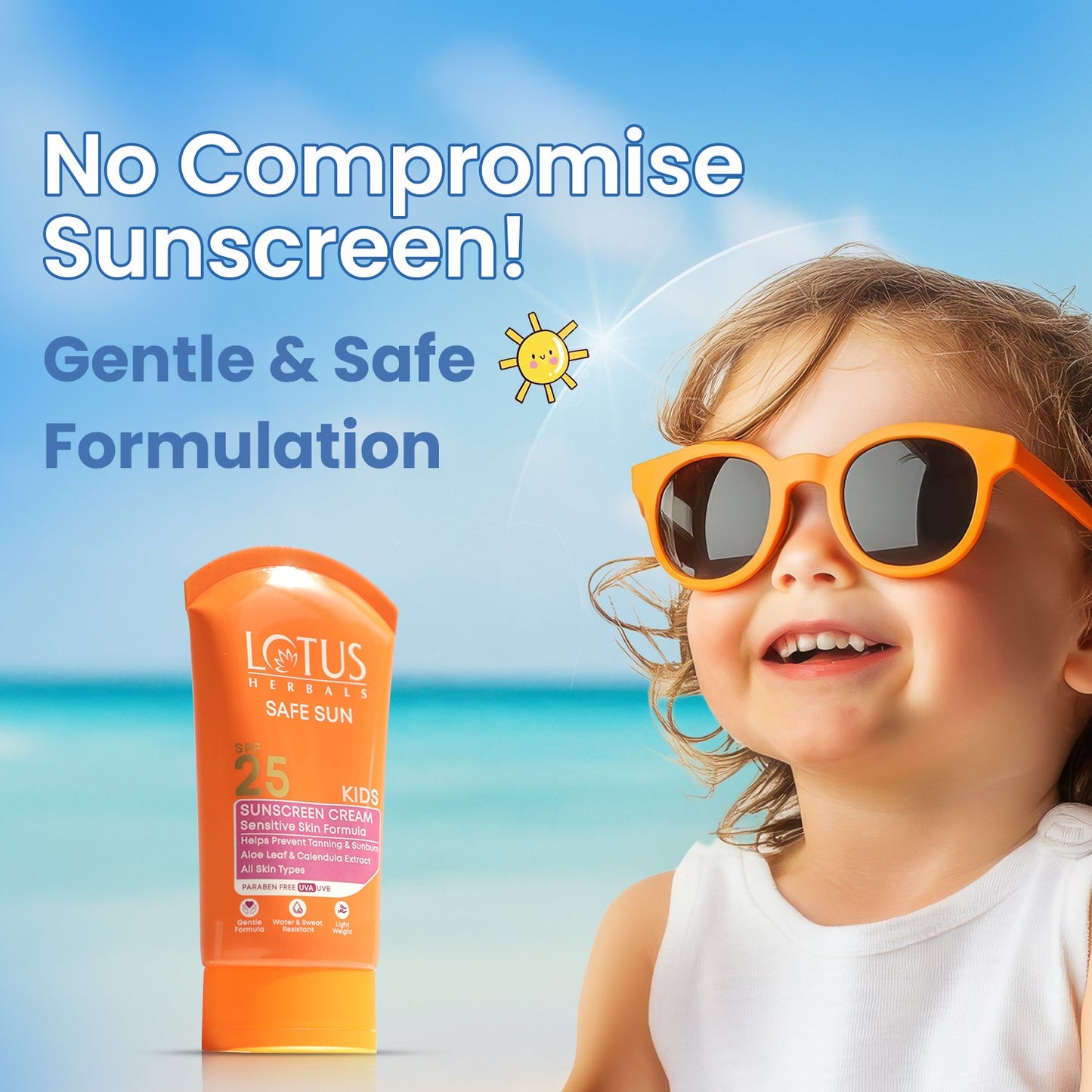Safe Sun Kids Sunscreen Cream SPF 25 100 g