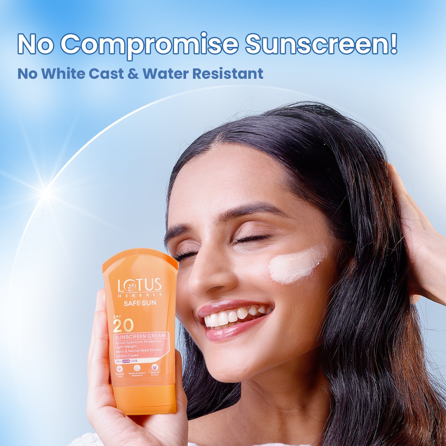 Safe Sun Sunscreen Cream SPF 20 PA+ 100g