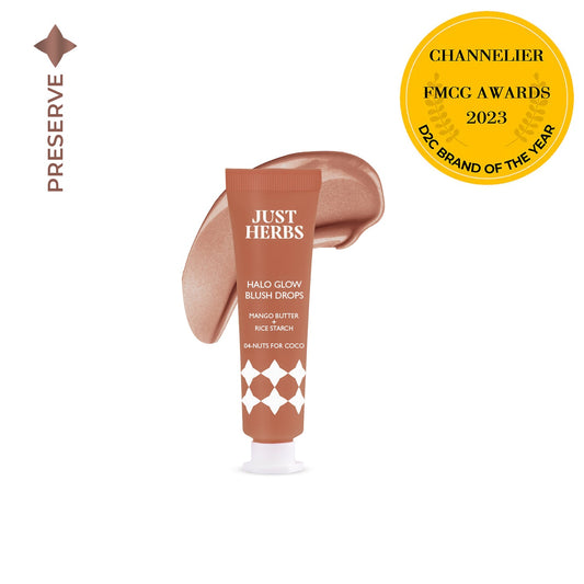 【Just Herbs】 Halo Glow Blush Drops with Mango Butter and Rice Starch 04 Nuts for Coco