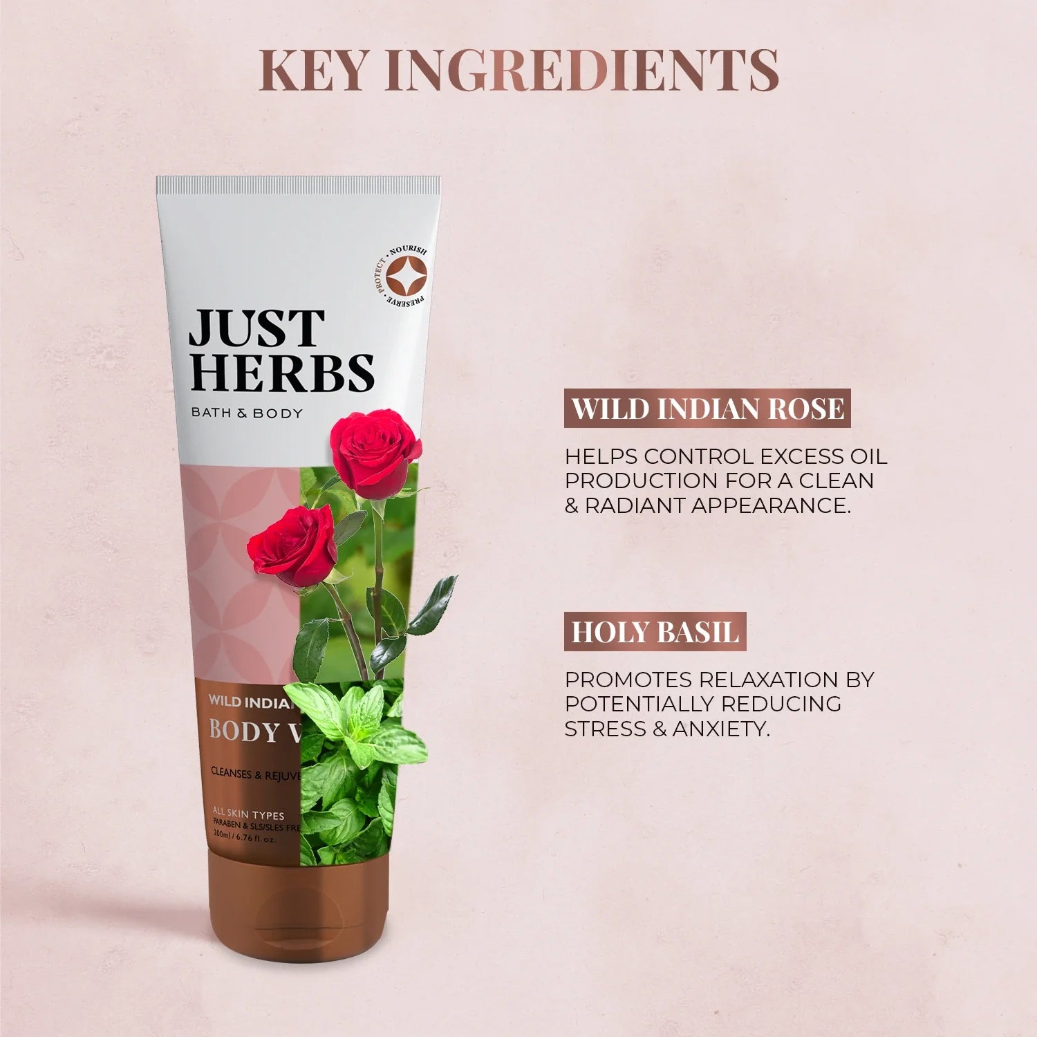 Wild Indian Rose Body Wash 200 ml 200ml