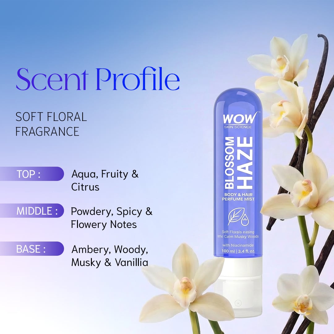 Blossom Haze Hair & Body Mist Refreshing Warm Woods & Floral Elegance 100ml