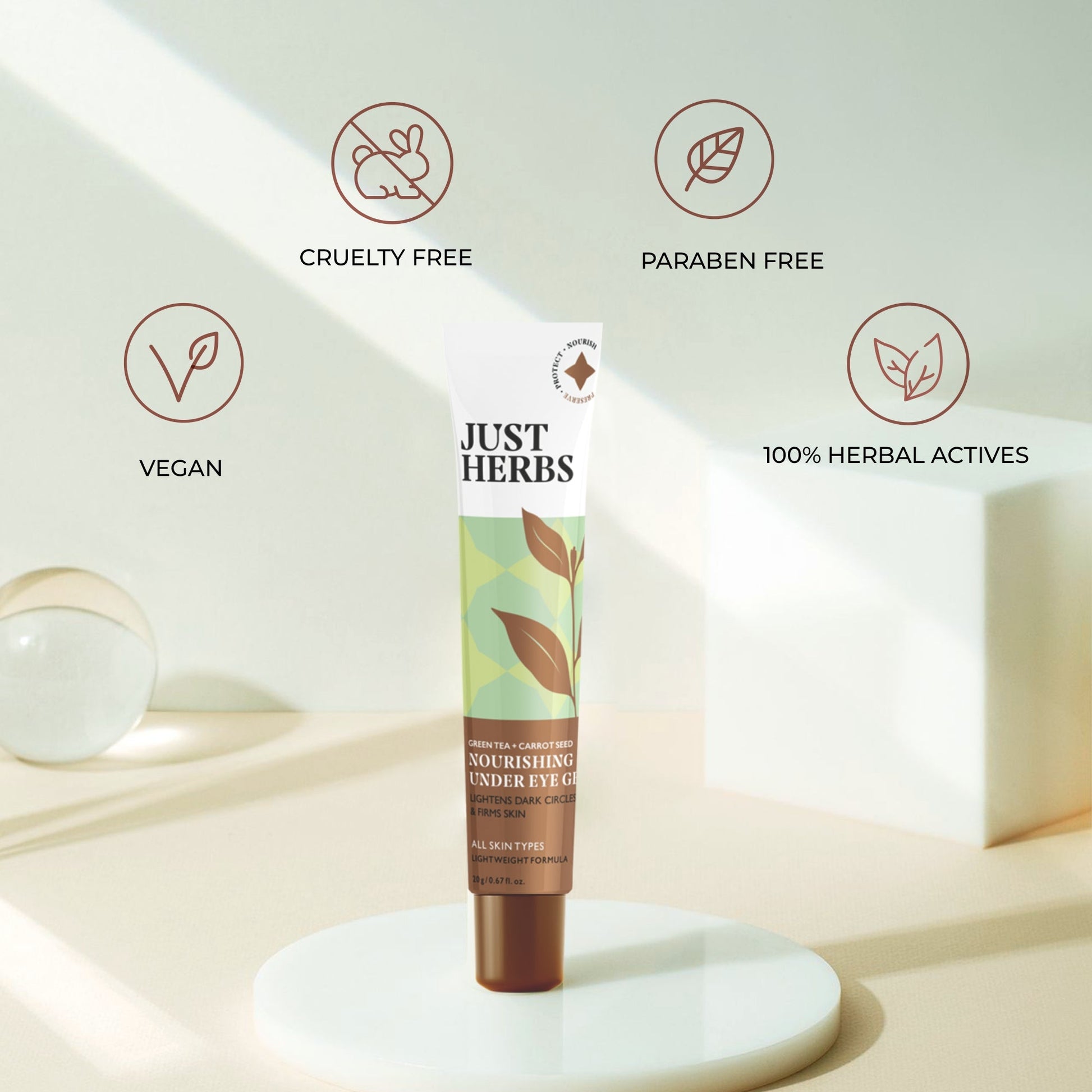 Nourishing Under Eye Gel with Green Tea and Carrot Seed 20g