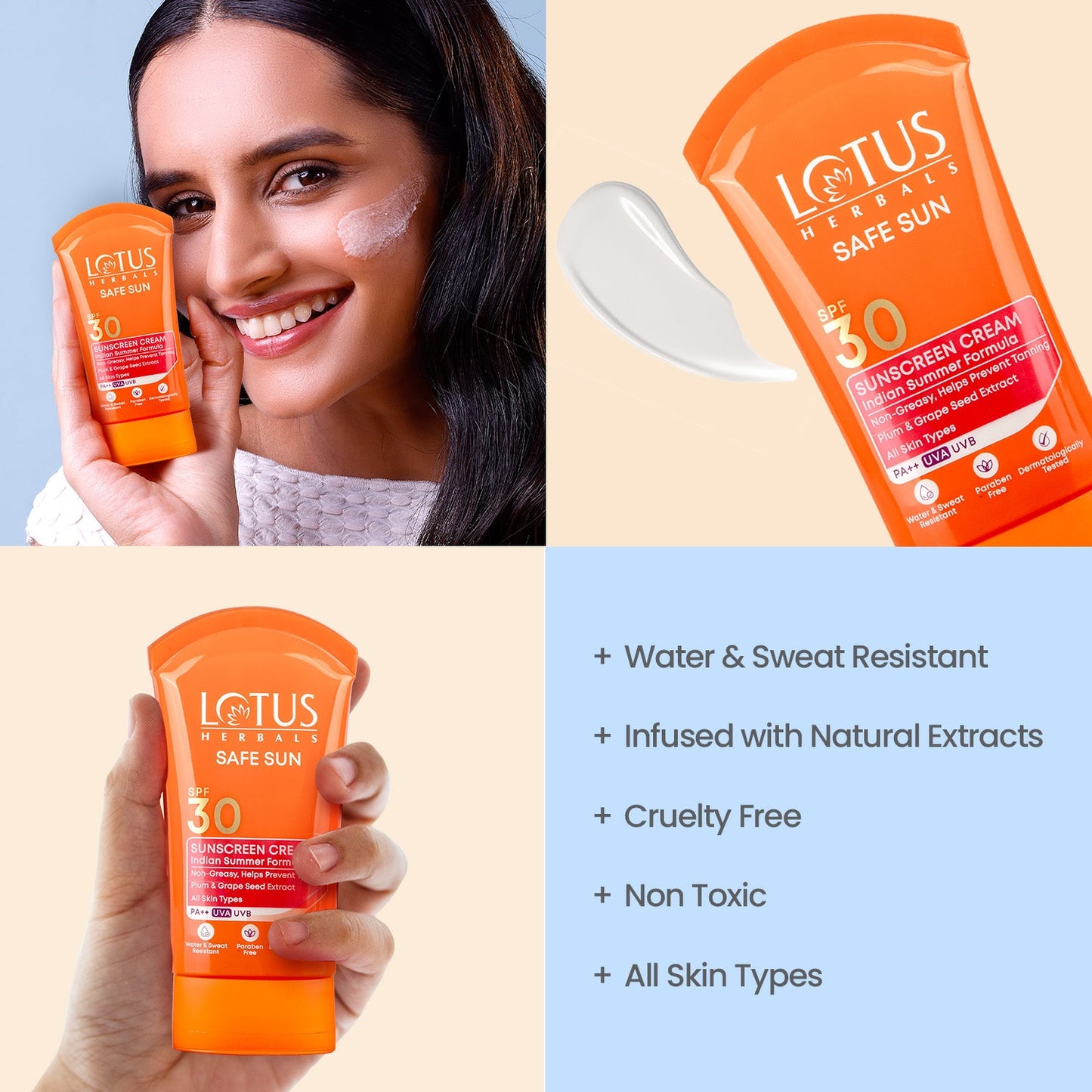 Safe Sun Sunscreen Cream SPF 30 PA++ 100g