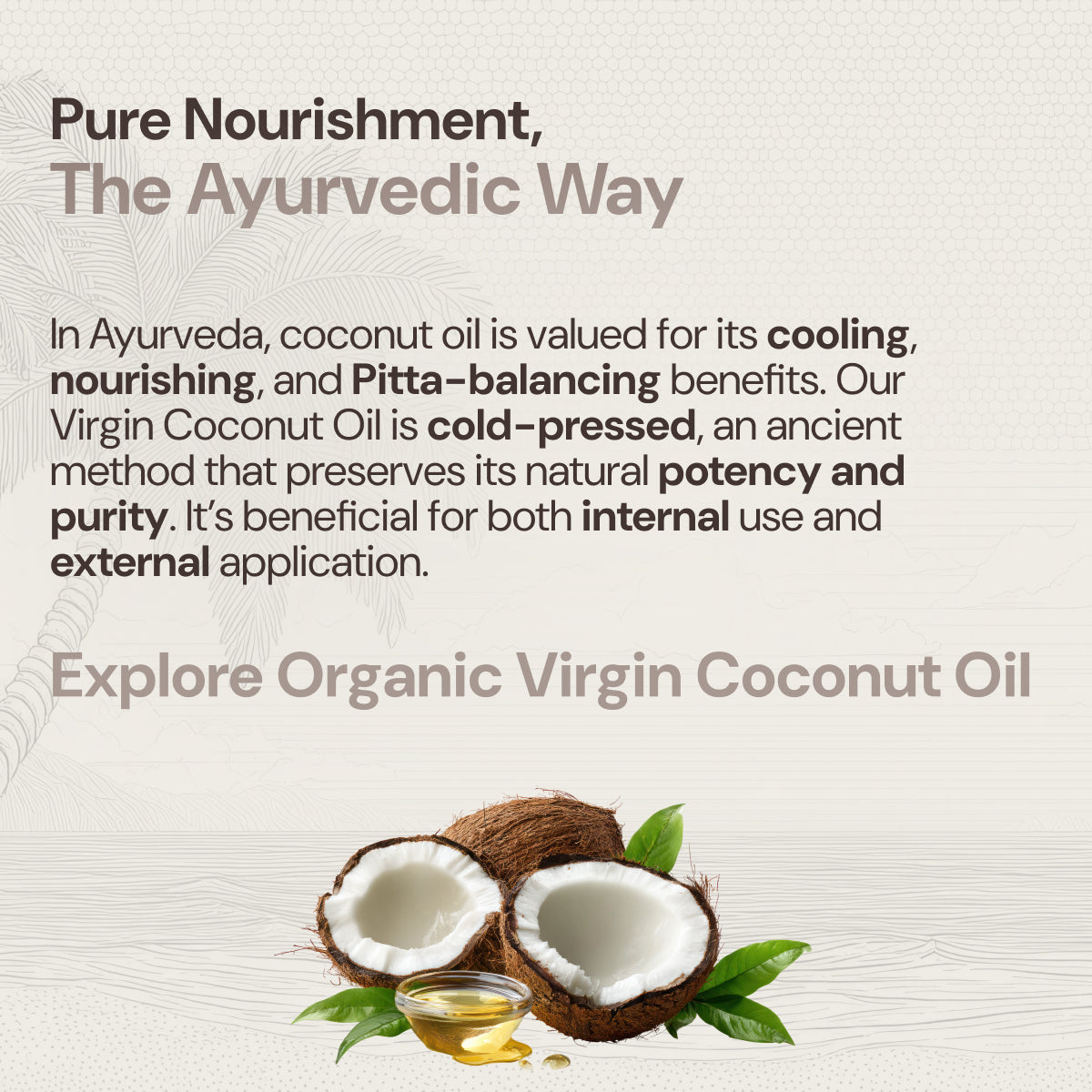 Virgin Coconut Oil Benefits for Skin and Hair | Cold Pressed Oil