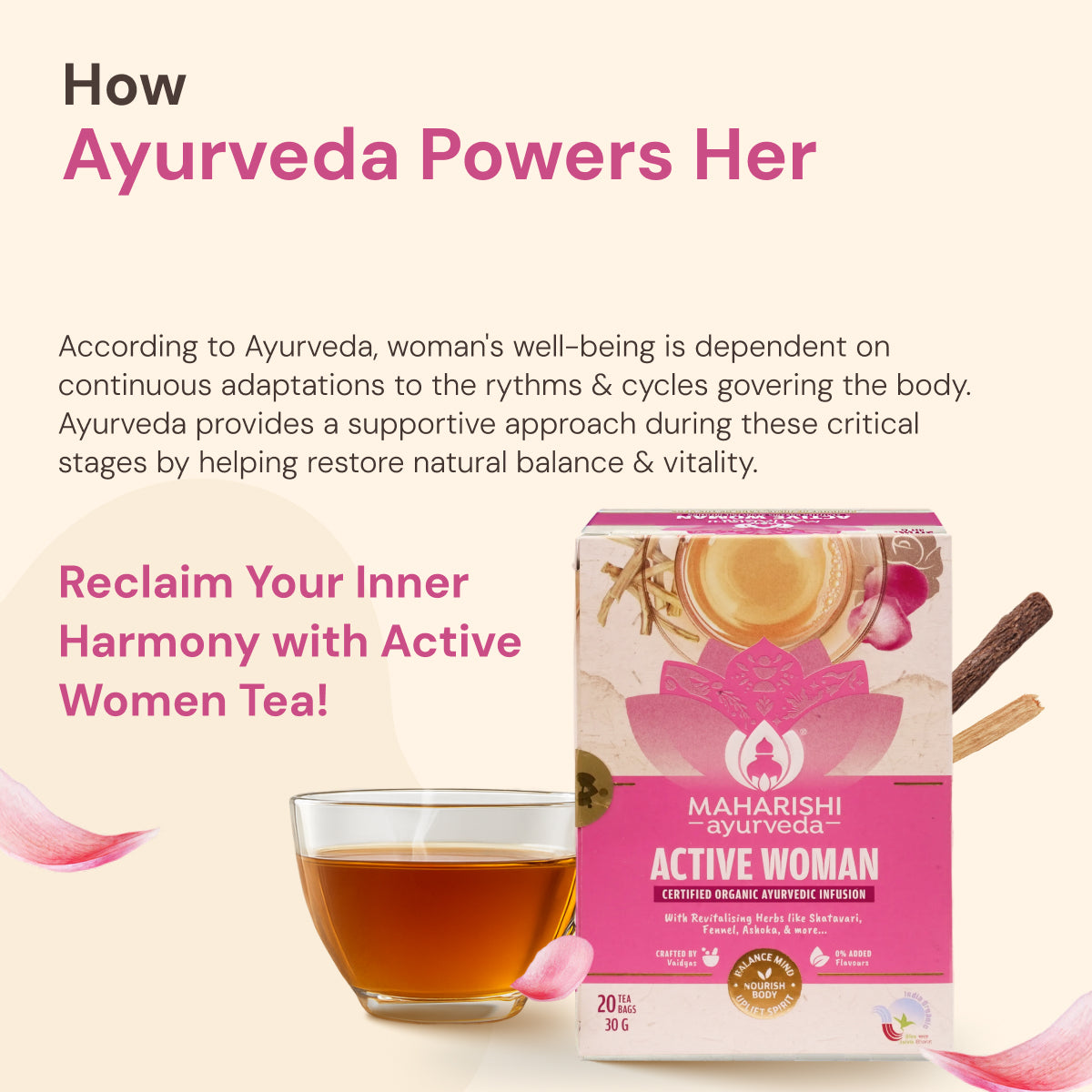 Active Woman Tea: Well Women Holistic Support Blend