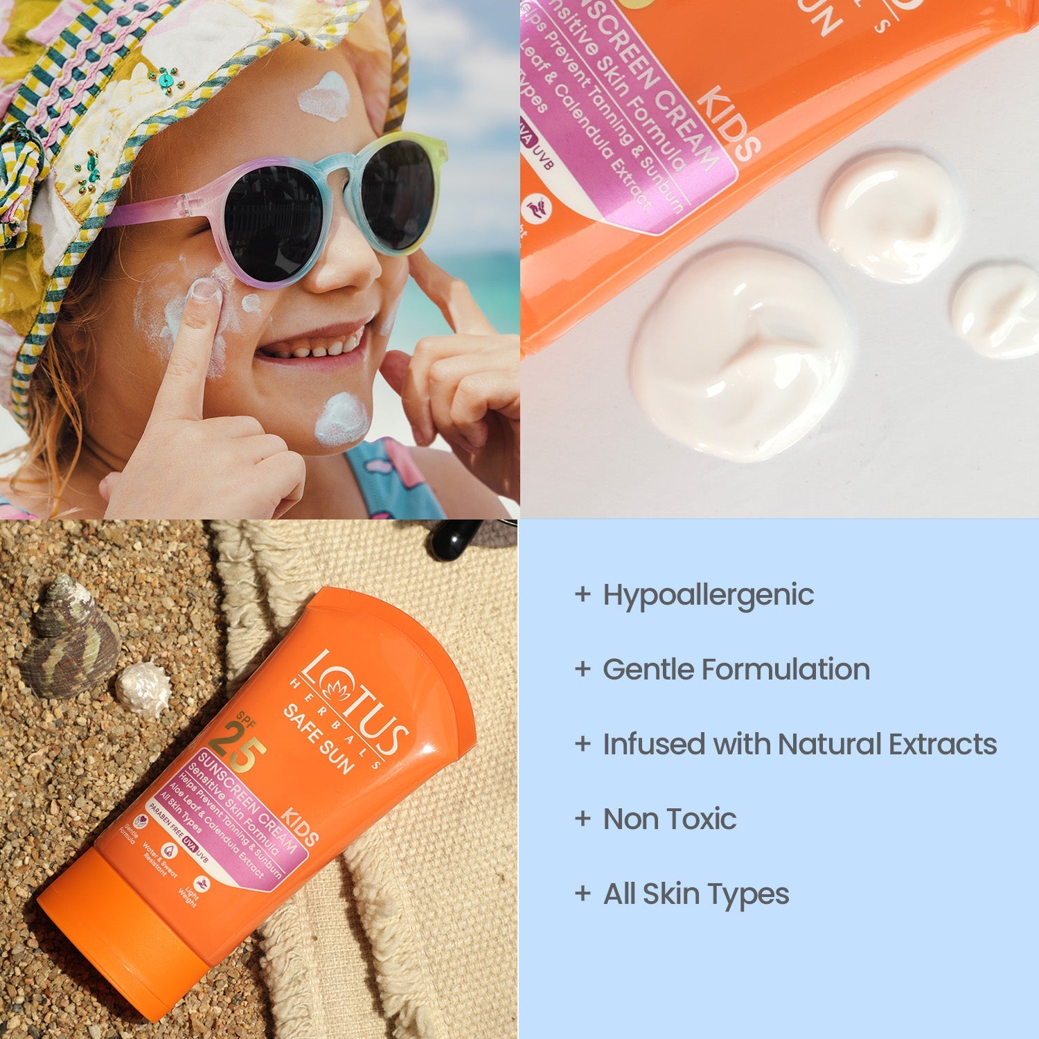 Safe Sun Kids Sunscreen Cream SPF 25 100 g