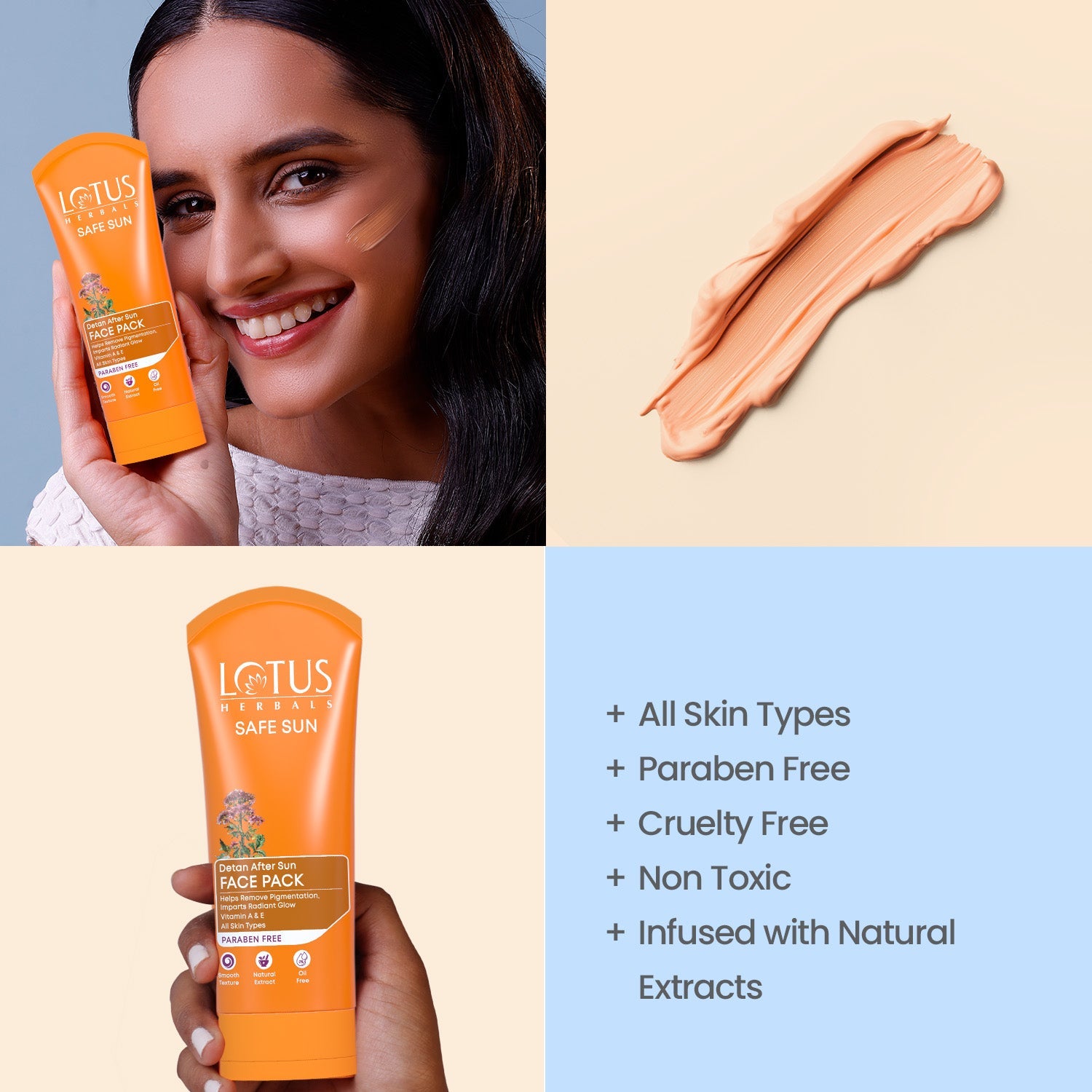 Safe Sun DeTAN After-Sun Face Pack 100 g