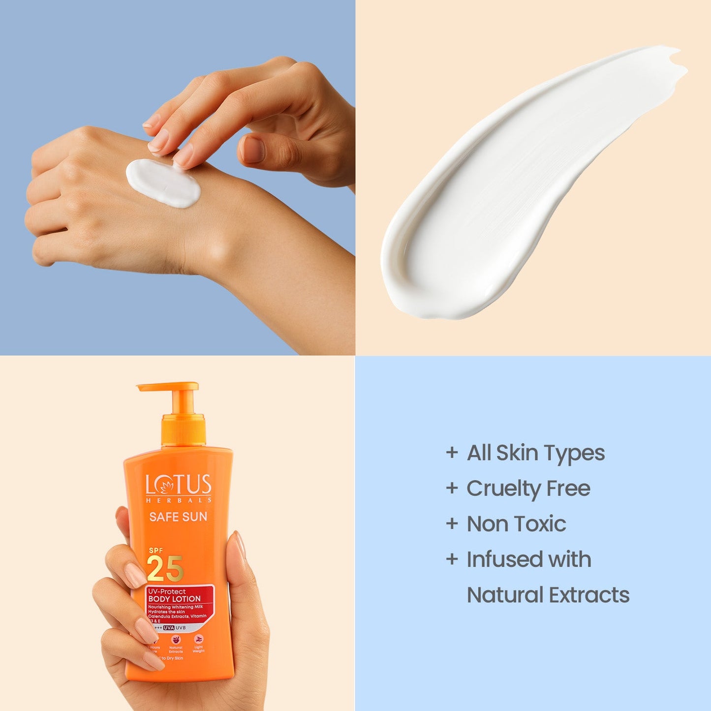 Safe Sun UV Protect Body Lotion SPF 25 PA+++ 250 ml