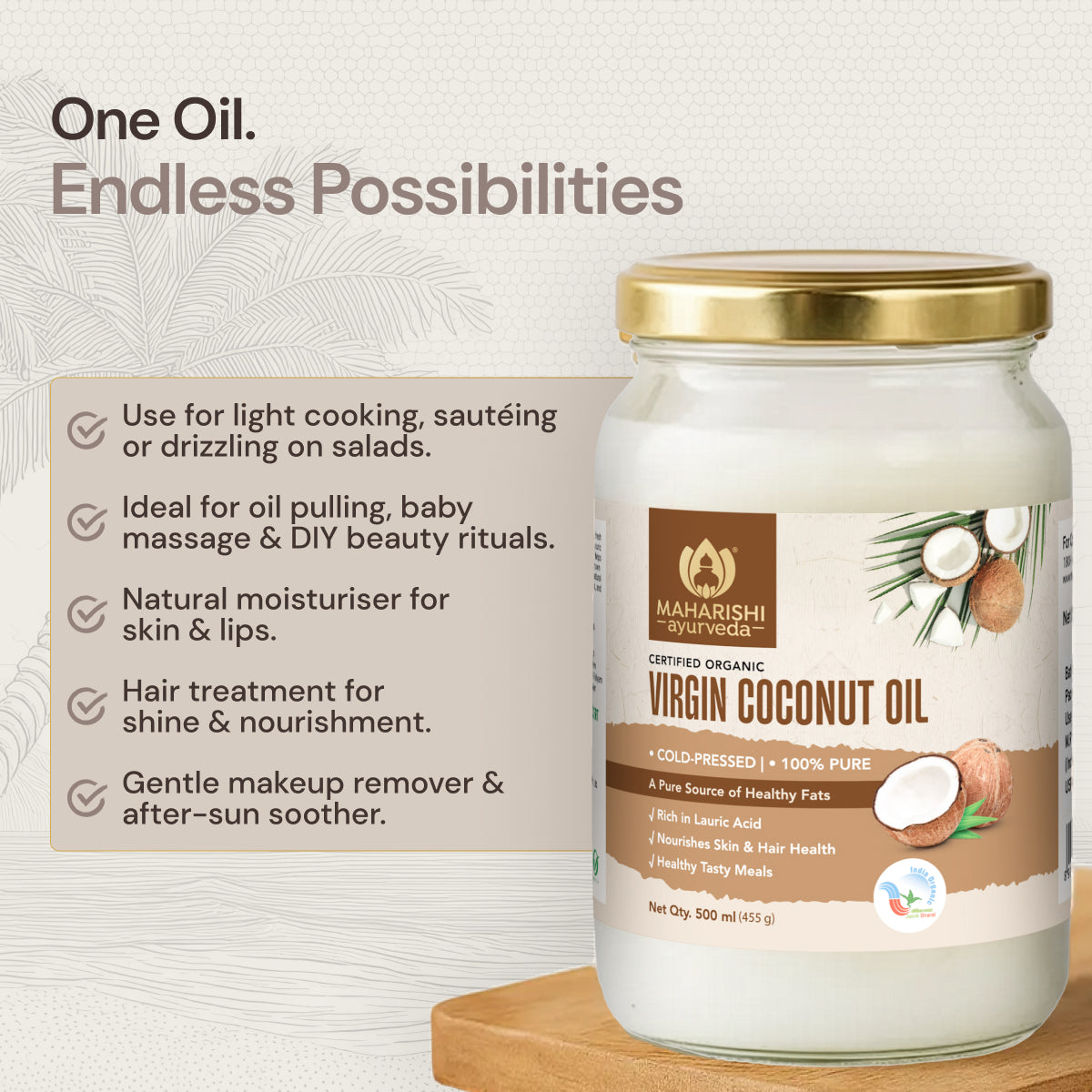 Virgin Coconut Oil Benefits for Skin and Hair | Cold Pressed Oil