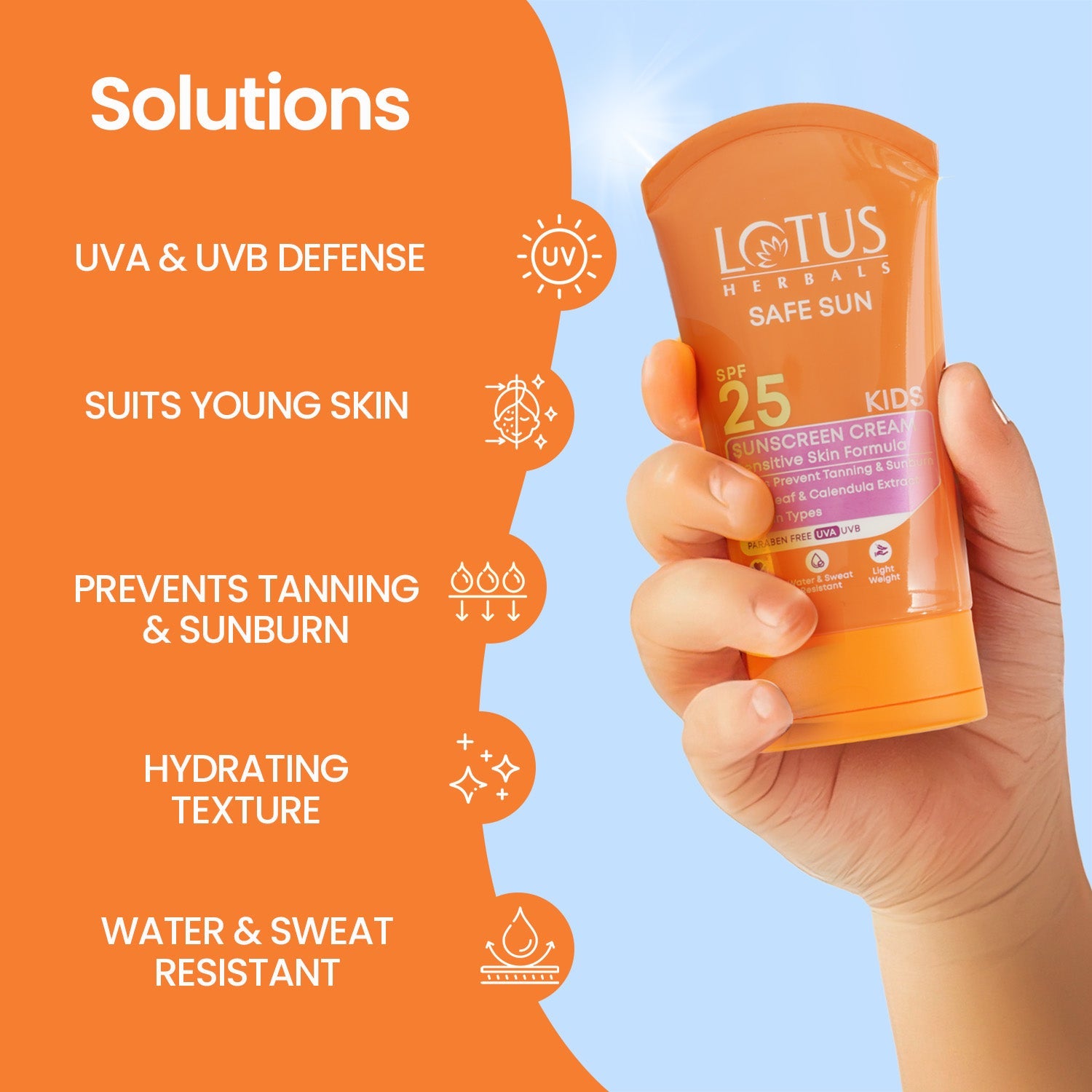 Safe Sun Kids Sunscreen Cream SPF 25 100 g
