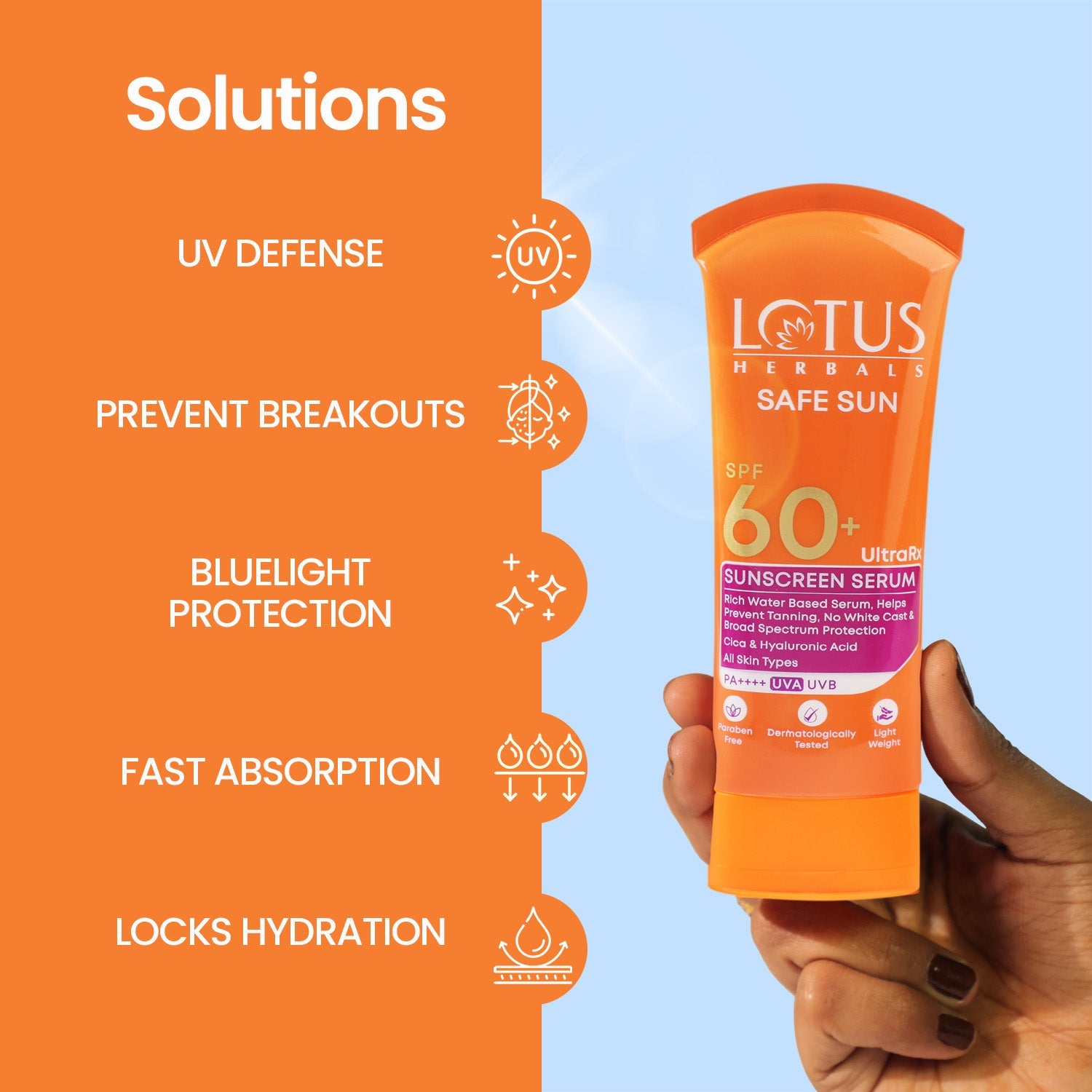 Safe Sun UltraRX Sunscreen Serum SPF 60 PA++++ 75ml