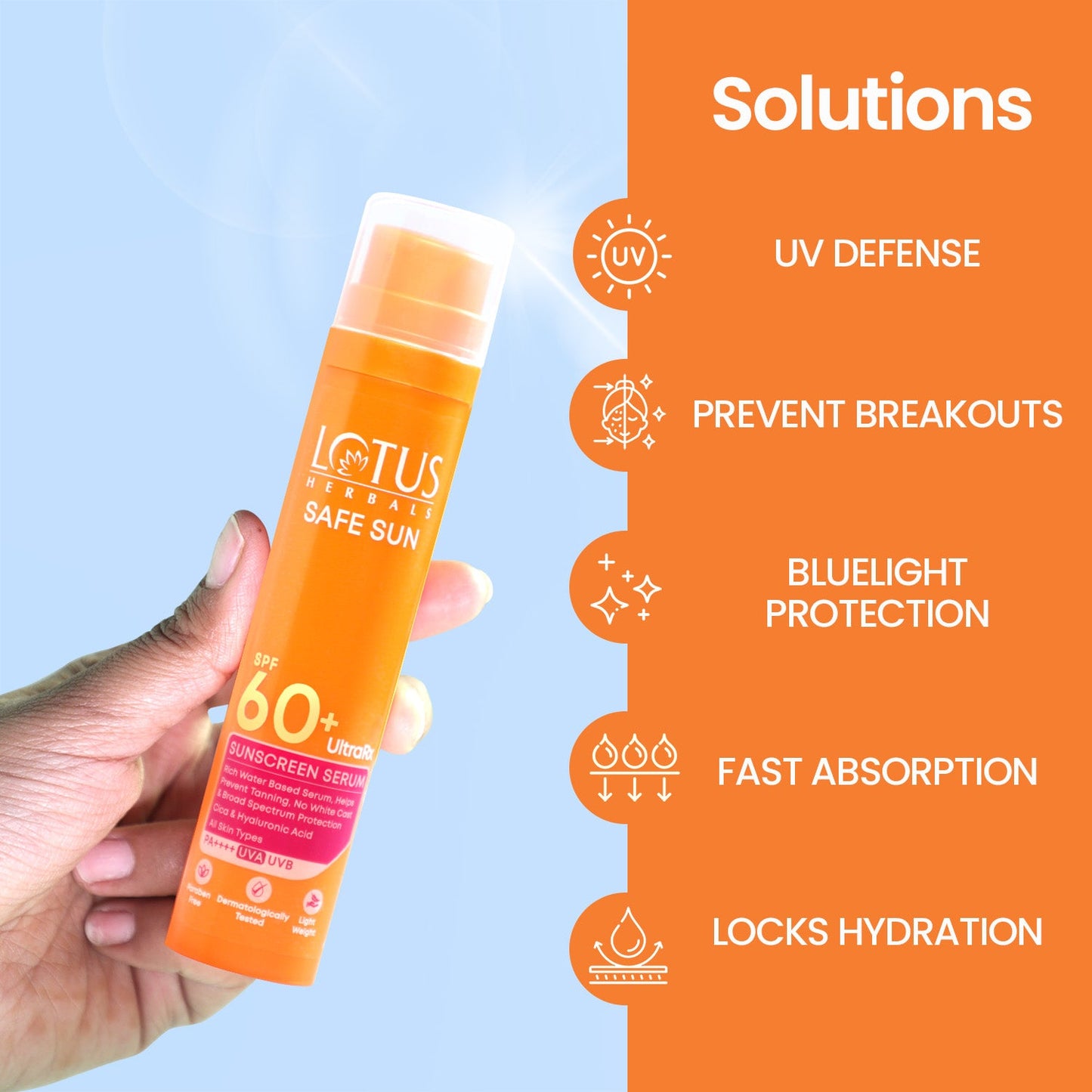 Safe Sun UltraRX Sunscreen Serum SPF 60 PA++++ 75ml