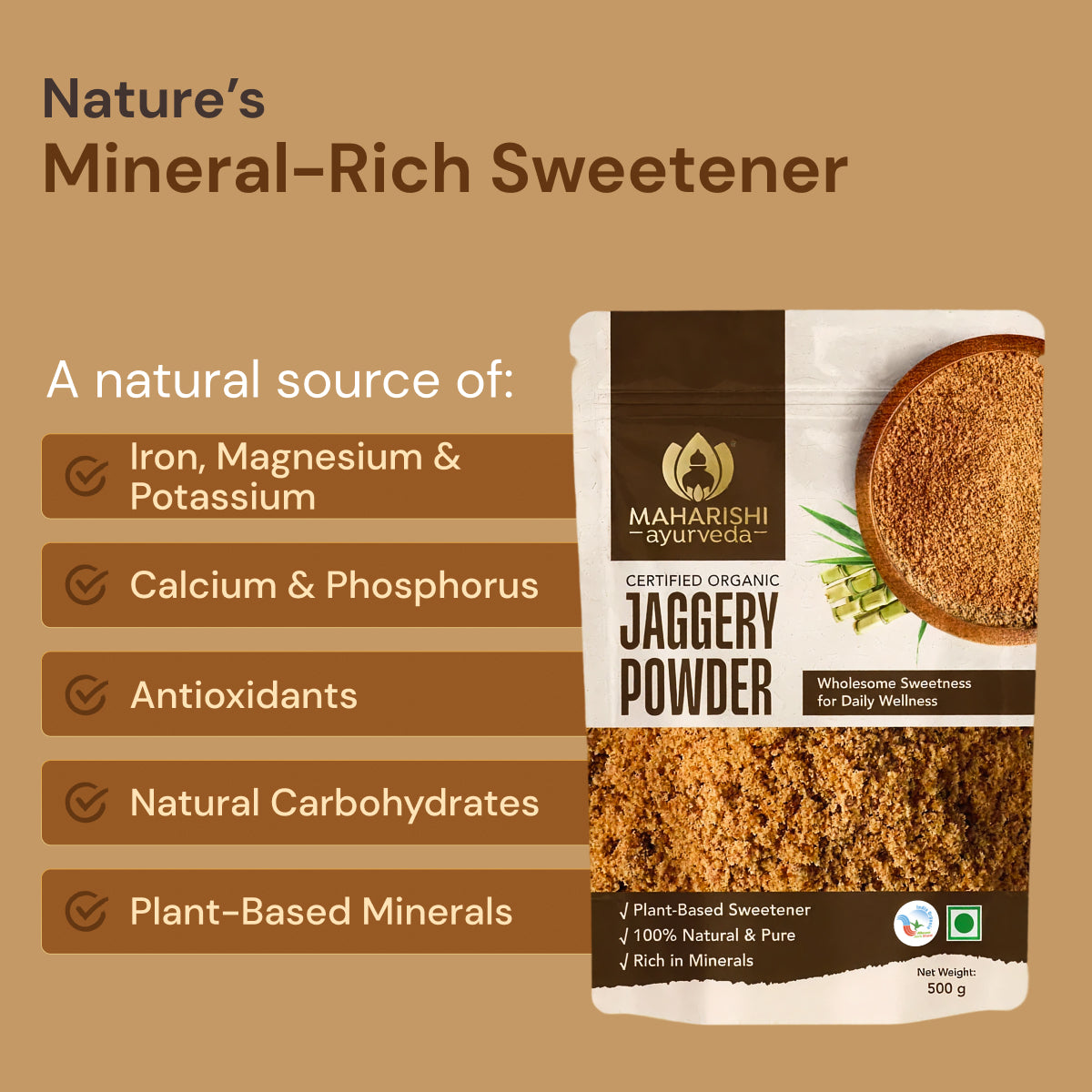Organic Jaggery Powder | Best Jaggery Powder Available near you