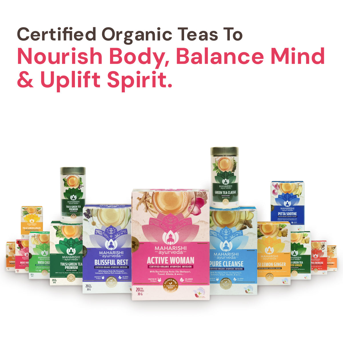 Rose Hibiscus Tea | Uplifting & Calming Ayurvedic Blend