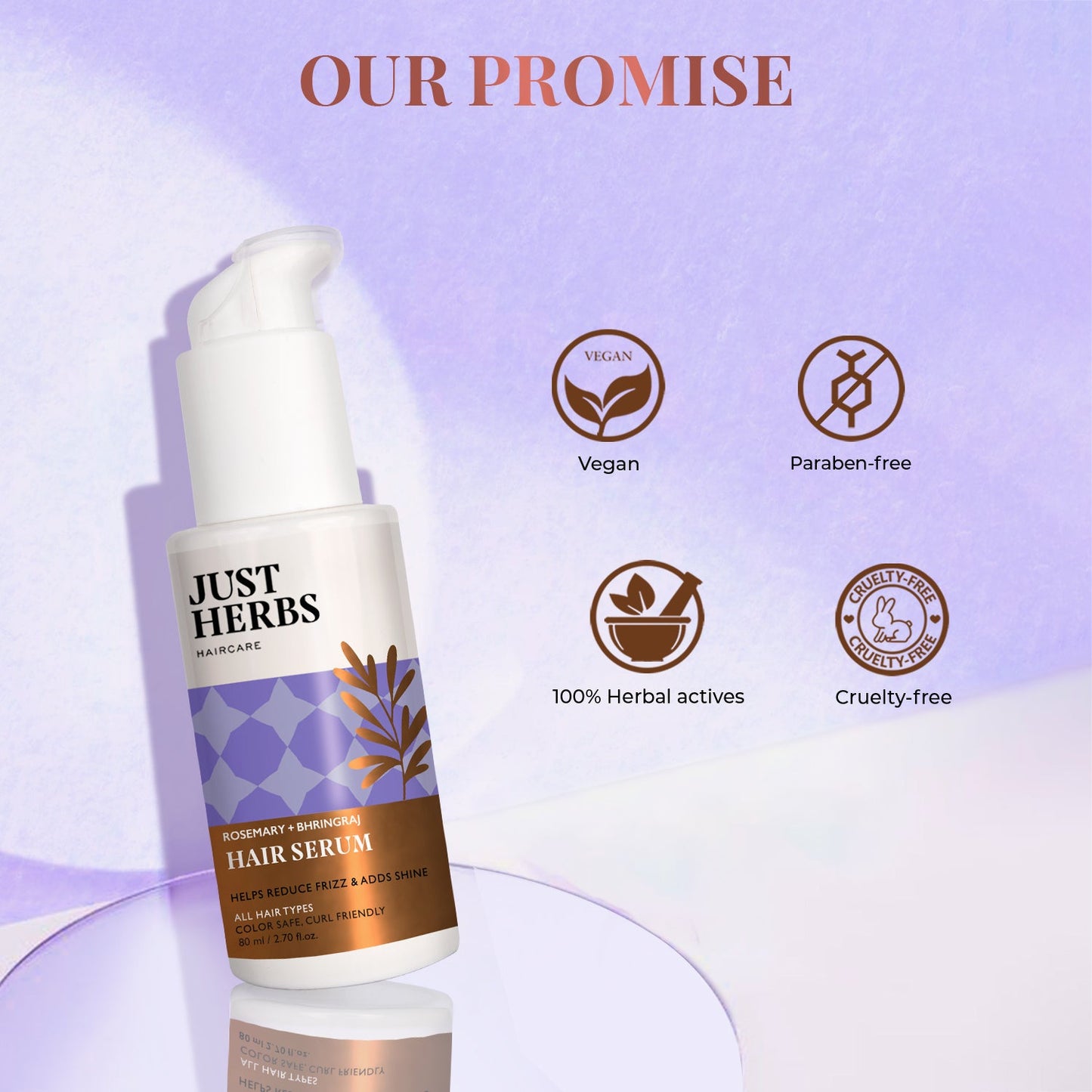 Hair Serum with Rosemary and Bhringraj 80ml