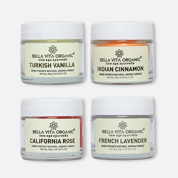 Scented Candles Set - 4 x 60g 60g