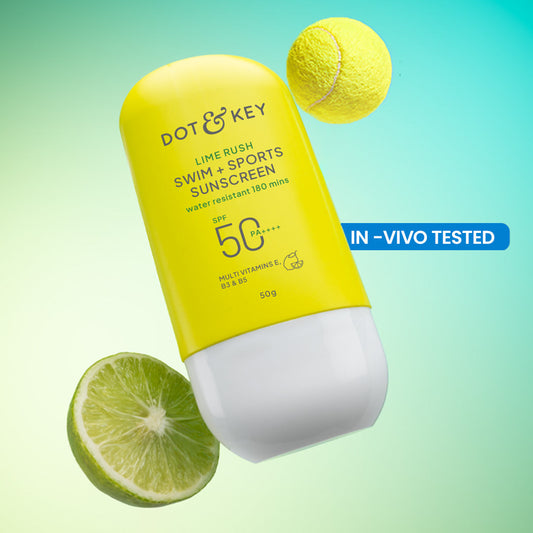 【Dot & Key】 Swim + Sports Sunscreen, In-Vivo Tested SPF 50+ PA++++｜スイム+スポーツ サンスクリーン In-Vivoテスト済 SPF50+ PA++++｜50g